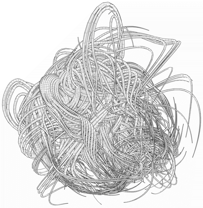 tangled mess